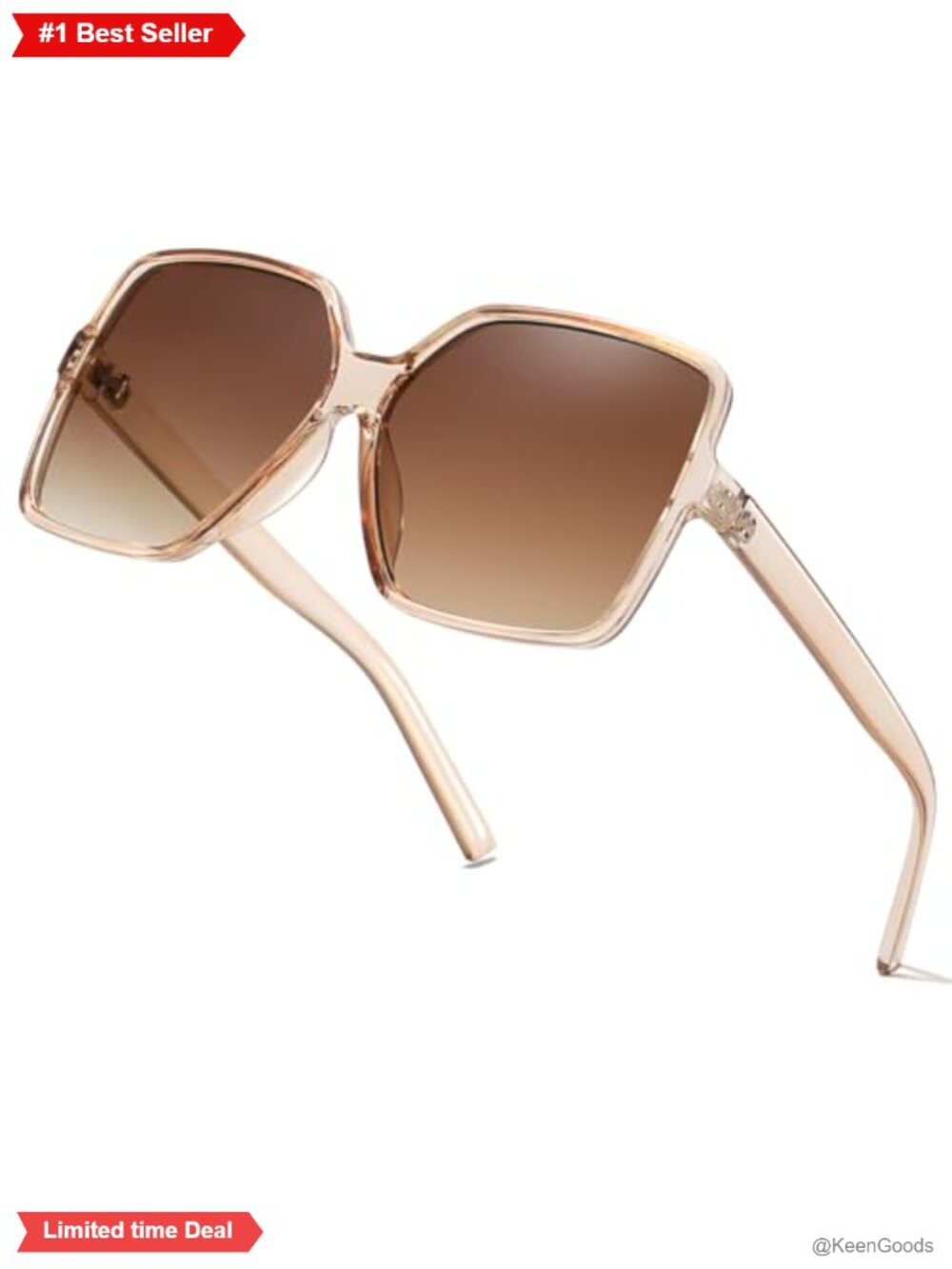 Chic Square Oversized Sunglasses Big Large Fashion Shades UV Protection
